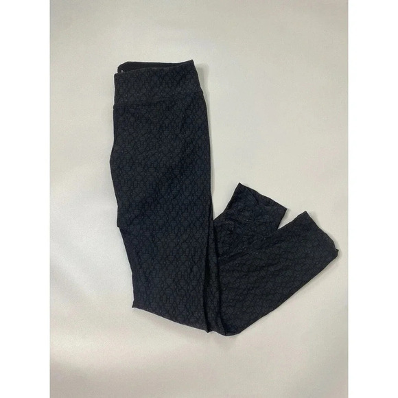Prana Misty Full Length Leggings Textured Ruched Size Medium Black NWT - Picture 1 of 10